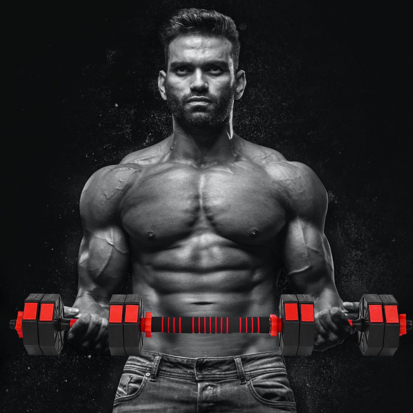 Adjustable Dumbbell Pair, Dumbbell Combination Environmental Dumbbell Barbell