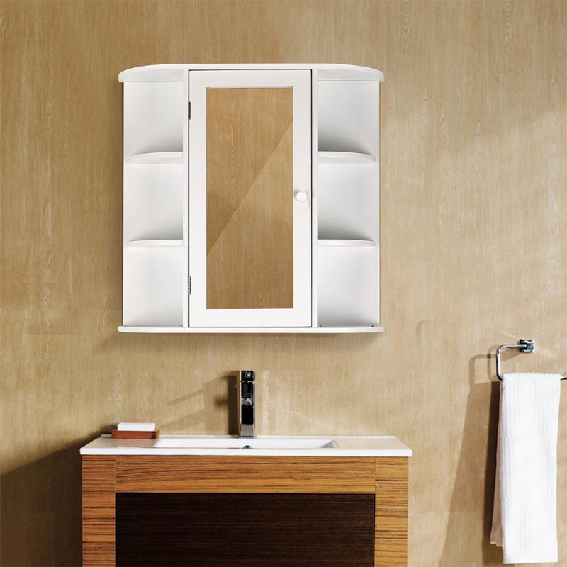 Bathroom Cabinet Single Door Three-layer
