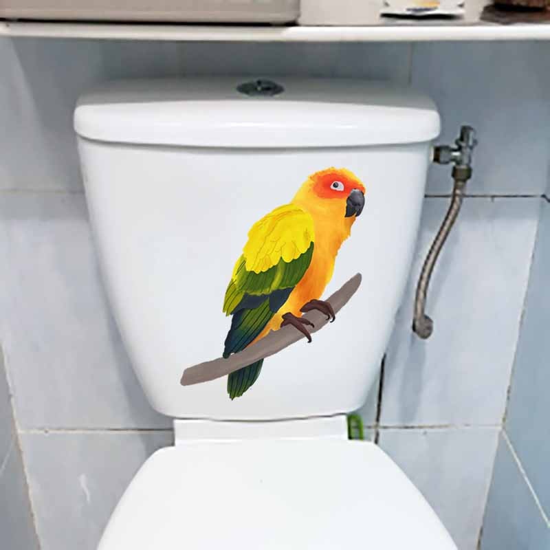 YOJA 19.5X22.8CM Art Mural Wall Sticker Tropical