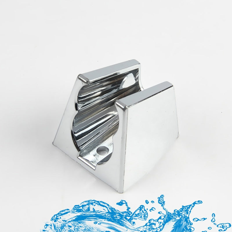 Silver Plastic Shower Frame Wall Mount Holder