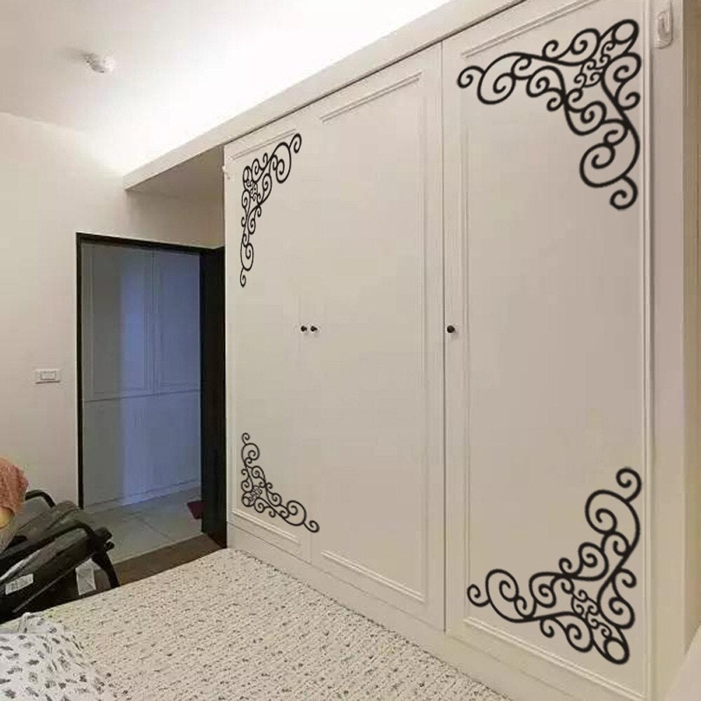 4Pcs DIY Wall Stickers Decal Decoration Glass Window