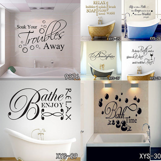 Creative Washroom Bathroom Wall Stickers