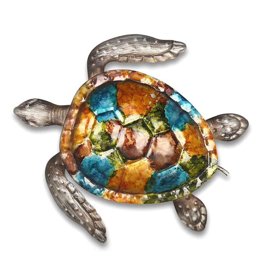 Metal Sea Turtle Beach Theme Decor Wall