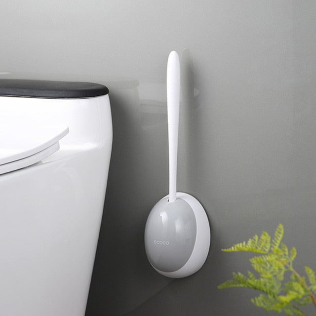 Toilet Brush For Bathroom TPR Silicone Brush Holder