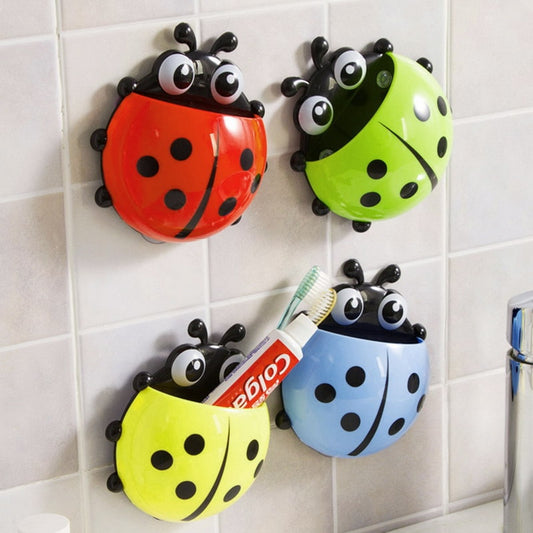 Bathroom Toothbrush Holder Ladybug Toothpaste