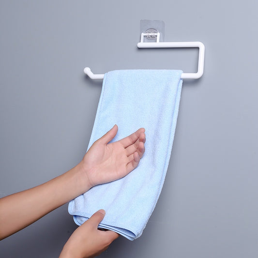 Kitchen Self-adhesive Towel Holder Toilet Paper Holder