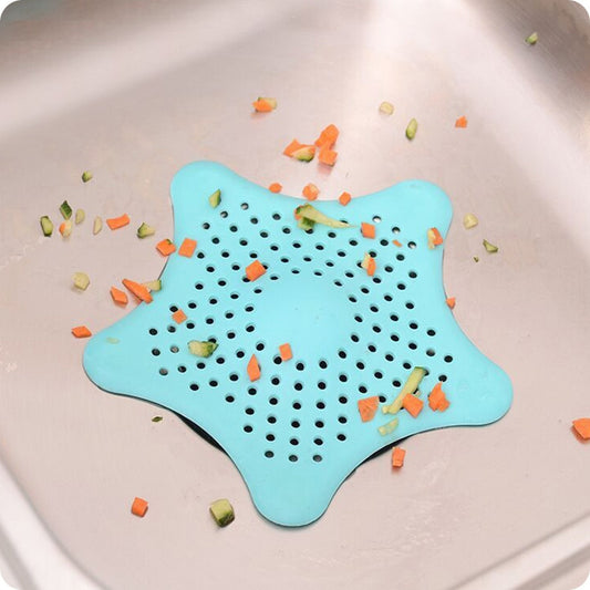 Bathroom Drain Hair Catcher Creative Star Pattern