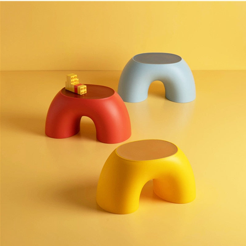 Original Home Chair Children Stool Footboard Rainbow