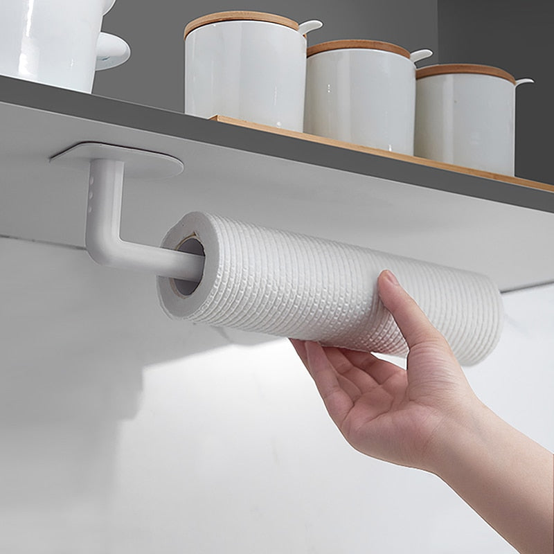 Kitchen Paper Towel Holder Self-adhesive Accessories