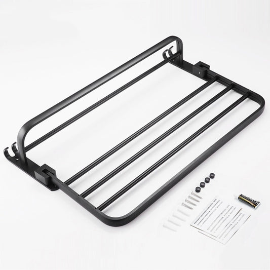 LX0C Space Aluminum Black Towel Rack Wall