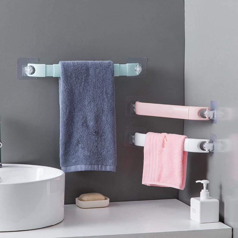 Adjustable Punch-free Bathroom Towel Rail Rack