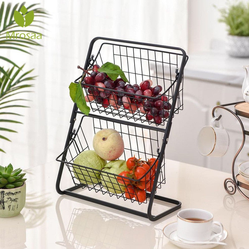 Shelf Rack for Kitchen Seasoning Organizer Fruits Holder