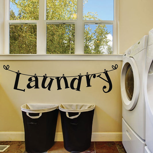 Creative Laundry room decoration wall sticker bathroom